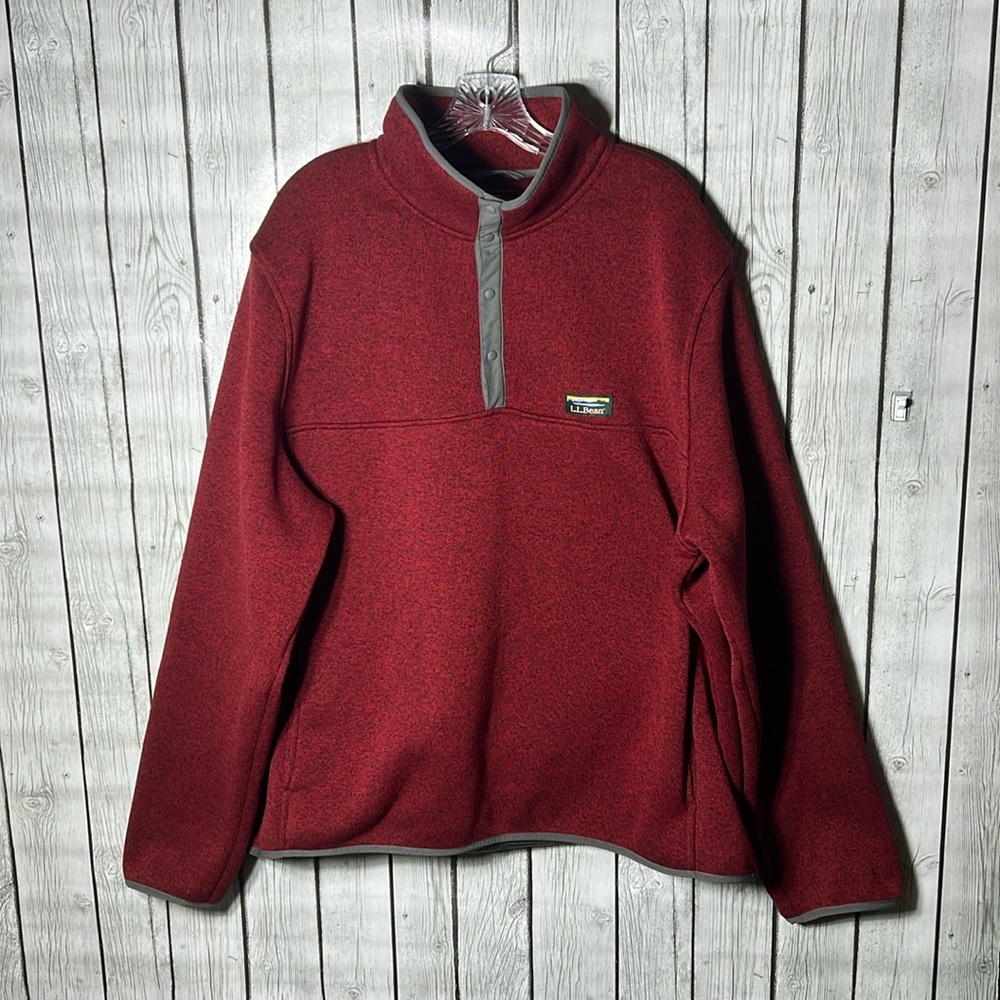 L.L.Bean slightly fitted Fleece Pullover Sweater Size XXL
